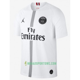 Koszulka Paris Saint-Germain Jodan Biały Trzeci Stroje Piłkarskie 2018-2019 Krótki Rękaw 2018-2019 Krótki Rękaw